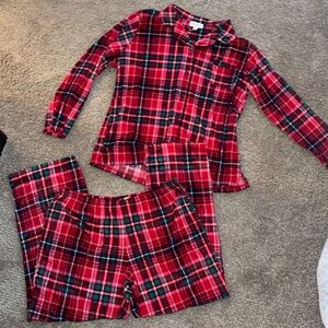 Laura Ashley Plaid Pajama Set